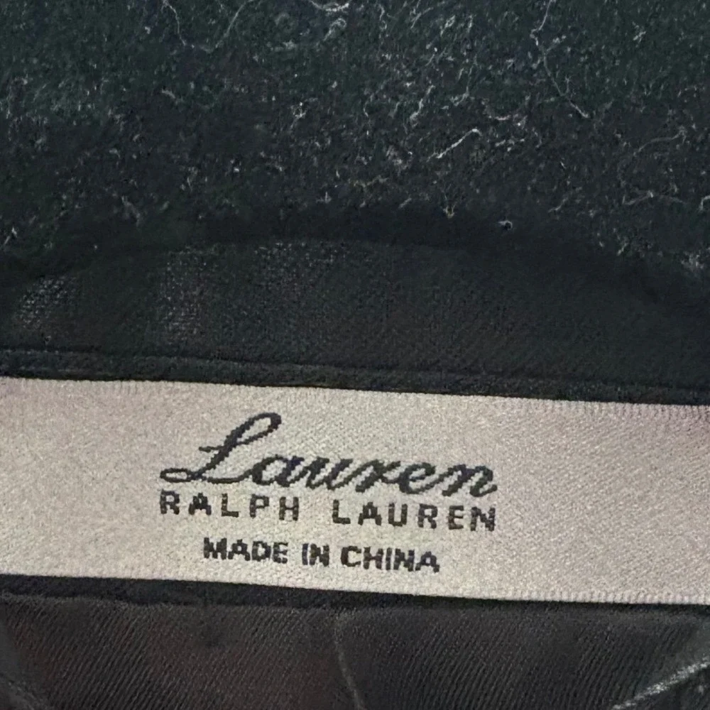 Lauren‎ Ralph Lauren Mens 44R Black 100% Wool 2 Button Blazer Sport Coat Jacket
